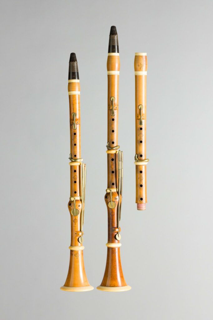 Coffret double contenant deux clarinettes, faites à Paris milieu XIXème Instruments provenant de la collection de Jean-Claude Veilhan Instruments mis en vente par Vichy Enchères le 7 novembre 2026 © Vichy Enchères/ Photo C. Darbelet