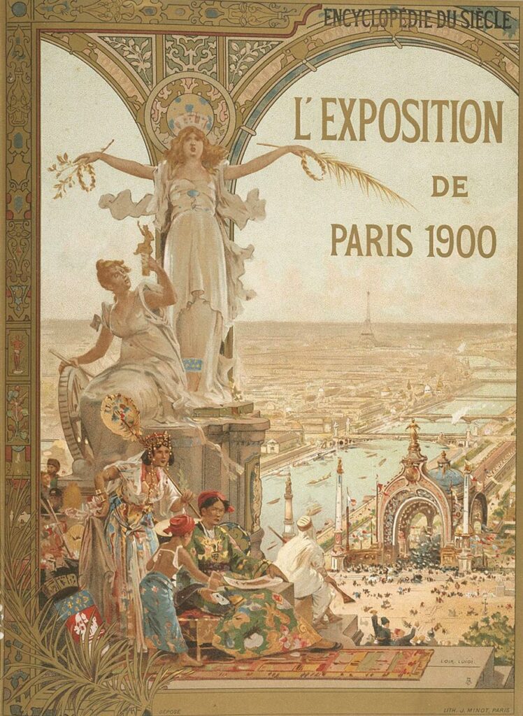 Luigi Loir, L’Exposition de Paris. Encyclopédie du siècle, tome III frontispice, 1900, Petit Palais, musée des Beaux-Arts de la Ville de Paris