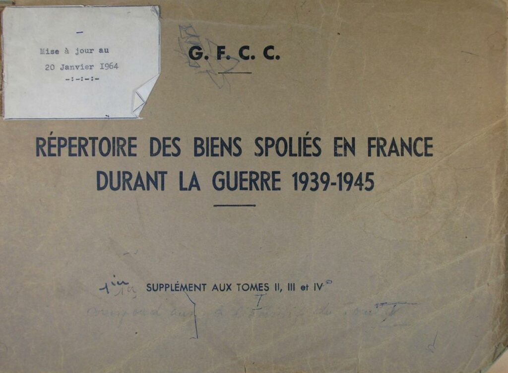 Répertoire des biens spoliés en France durant la guerre 1939-1945, chapitre VIII, Instruments de musique