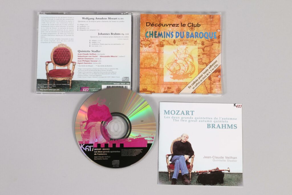 CD Mozart-Brahms : Les deux grands quintettes de l'automne. Jean-Claude Veilhan